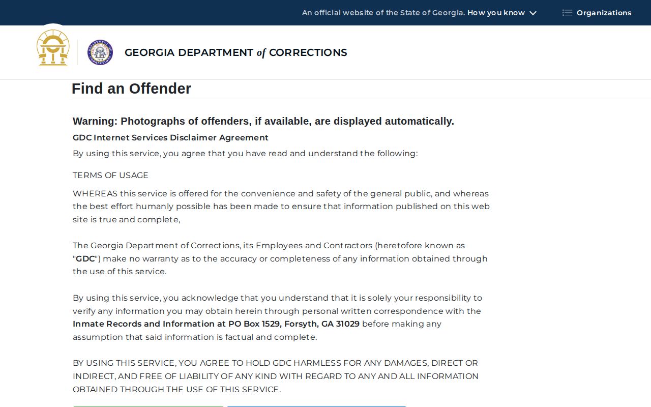 Georgia offender search for Madison County state releases
